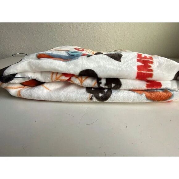 Disney Stitch Halloween Plush Throw Blanket 50”x70” Gimme Candy Witch Pumpkin - Picture 8 of 12